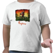Young Orangutan & Jungle Sunrise Wildlife Shirt