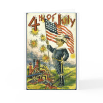 Young Patriot on the 4th of July Greeting Card