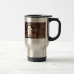 Young piebald deer mugs