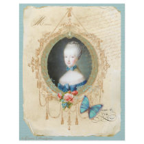 Young Queen Marie Antoinette n Butterfly Print flyers by lapapeteriedeParis Young Queen Marie Antoinette n Butterfly Print flyers