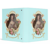 Young Queen Marie Antoinette Pink Roses Binder by lapapeteriedeParis Young Queen Marie Antoinette Pink Roses Binder