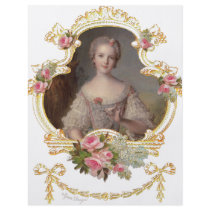Young Queen Marie Antoinette Pink Roses Cards flyers by lapapeteriedeParis Young Queen Marie Antoinette Pink Roses Cards flyers