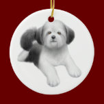 Young Shih Tzu Dog Ornament ornaments
