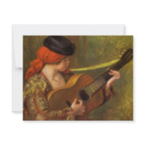 Young Spanish Woman by Pierre Auguste Renoir Personalized Invite