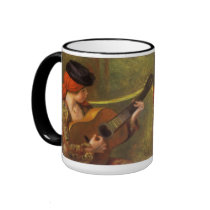 Young Spanish Woman by Pierre Auguste Renoir Coffee Mugs