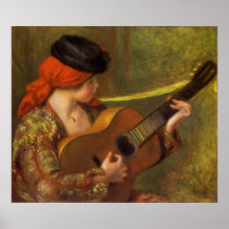 Young Spanish Woman by Pierre Auguste Renoir Poster