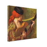 Young Spanish Woman by Renoir, Impressionism Art Canvas Prints