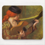 Young Spanish Woman by Renoir, Impressionism Art Mousepad