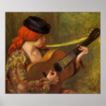 Young Spanish Woman by Renoir, Impressionism Art Poster