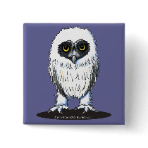 Young Spectacled Owl Button buttons