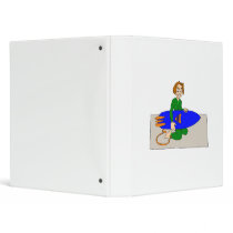 Young Surfer Boy 3 Ring Binders
