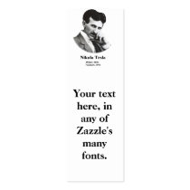 Young Tesla Bookmarks (business cards)