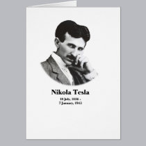 Young Tesla Notecard cards