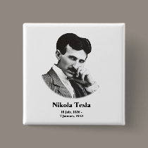 Young Tesla Square Button