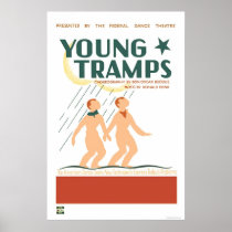 Young Tramps Dance 1936 WPA Print