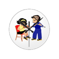 young violin n flute players graphic.png round clocks