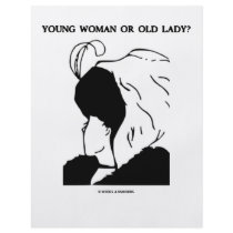 Young Woman Or Old Lady? (Optical Illusion) flyers by wordsunwords Young Woman Or Old Lady? (Optical Illusion) flyers