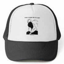 Young Woman Or Old Lady? (Optical Illusion) hats