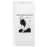 Young Woman Or Old Lady? (Optical Illusion) Full Color Rack Card
