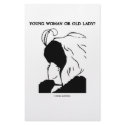 Young Woman Or Old Lady? (Optical Illusion) stationery by wordsunwords Young Woman Or Old Lady? (Optical Illusion) stationery