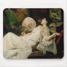 Young Woman Smoking, 1894 Mousepad