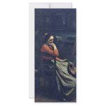 Young Woman With A Mandolin By Corot Jean-Baptiste Rack Cards
