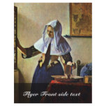 Young Woman With A Water Pitcher.,  By Johannes Ve flyers