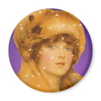 young womn in fur ht magnets by tnmpastperfect young womn in fur ht magnets