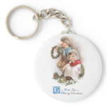 Young Wreath Makers Vintage Christmas Key Chains