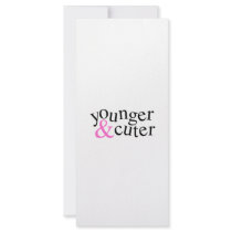 Younger and Cuter rack cards by Scrappintwins Younger and Cuter rack cards