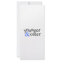 Younger and Cuter rack cards by Scrappintwins Younger and Cuter rack cards