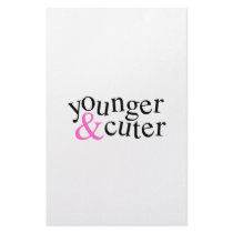 Younger and Cuter stationery by Scrappintwins Younger and Cuter stationery