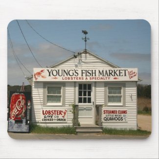 Young's Fish Market Mousepad mousepad