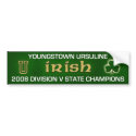 Youngstown Ursuline Bumper Sticker bumper stickers