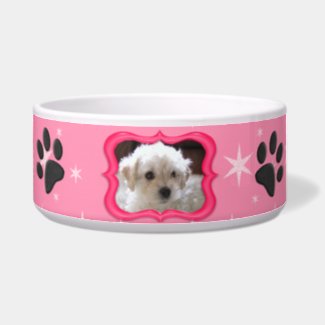 Your A Star Dog Dish - Customize Photo Dog Bowl