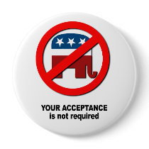 Your acceptance is not required pinback button