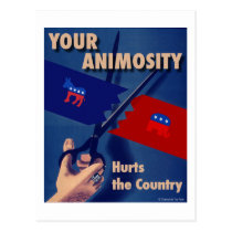 Your Animosity Hurts Postcard postcards