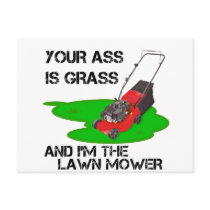 your ass is grass postcards