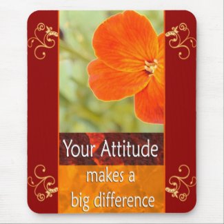 Your Attitude - Motivational Mousepad mousepad