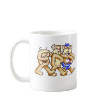 Your Average Working Bear On A Zombie Walk mugs