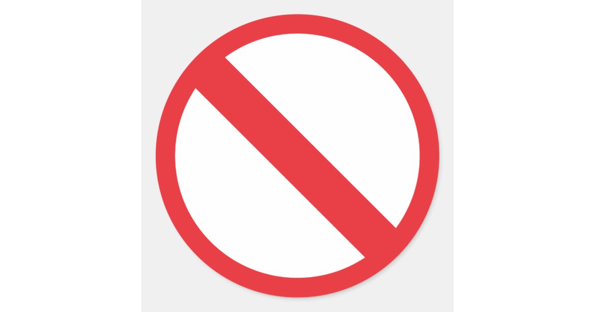 Your Banned!!! Classic Round Sticker | Zazzle