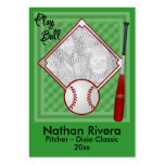 Your Baseball Trading Card Business Card Template