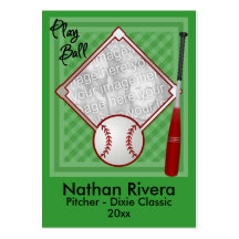 Your Baseball Trading Card Business Card Template