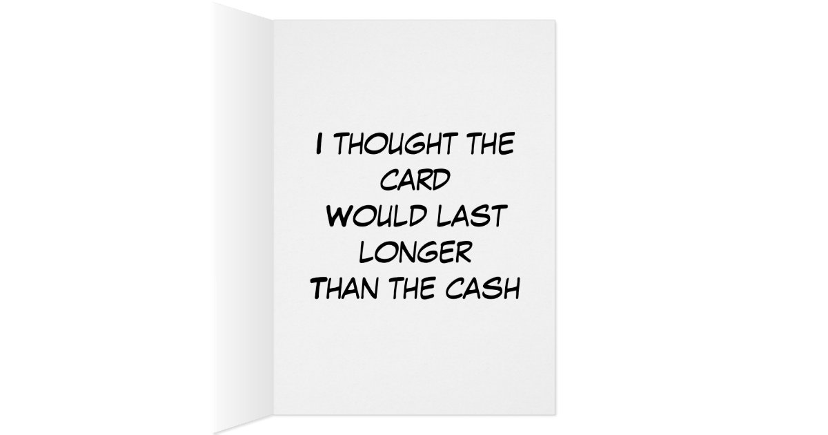 Your Birthday Money Card Zazzle
