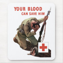 Your Blood Can Save Him -- Red Cross Mousepad