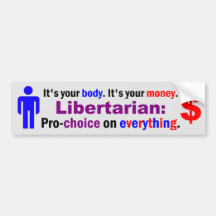 Your Body Your Money Bumper Stickers