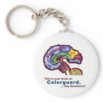 Your Brain On Colorguard Keychain