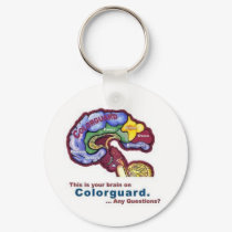 Your Brain On Colorguard Keychain by lisa_ann92 Your Brain On Colorguard Keychain