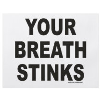 YOUR BREATH STINKS T-SHIRTS AND GIFTS FLYER DESIGN