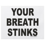 YOUR BREATH STINKS T-SHIRTS AND GIFTS FLYER DESIGN